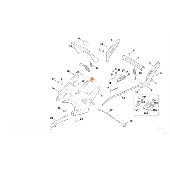 Stihl   Uchwyt 6375 703 6600